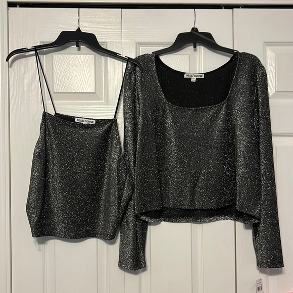 Wallflower Tops - Set of 2 Metallic tops